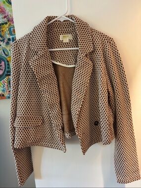 Maeve by Anthropologie side M Knit Cropped Blazer